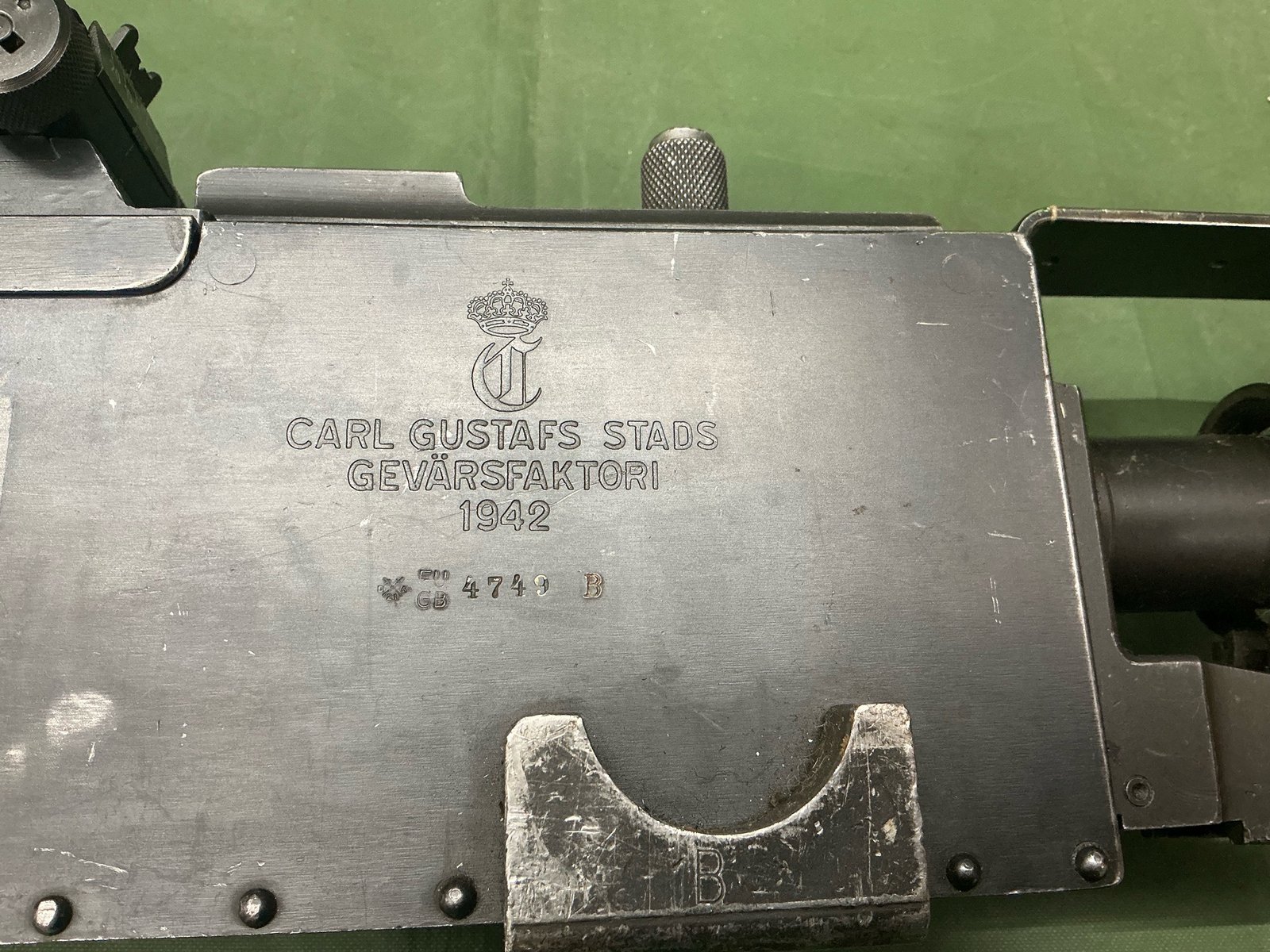 DEACTIVATED M39 KULSPRUTA 1942 MACHINE GUN (3160) - Image 3