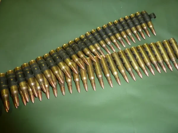 INERT 5.56 AMMUNITION ON 50 RND BELT (A68)