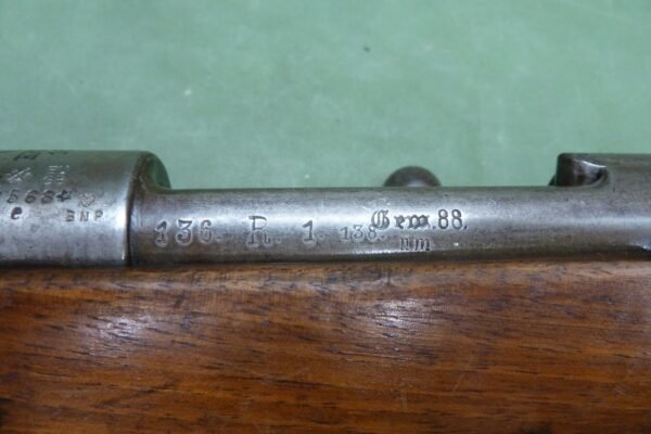 DEACTIVATED WW1 GERMAN 1888 COMMISSION RIFLE (DR62) - Image 4