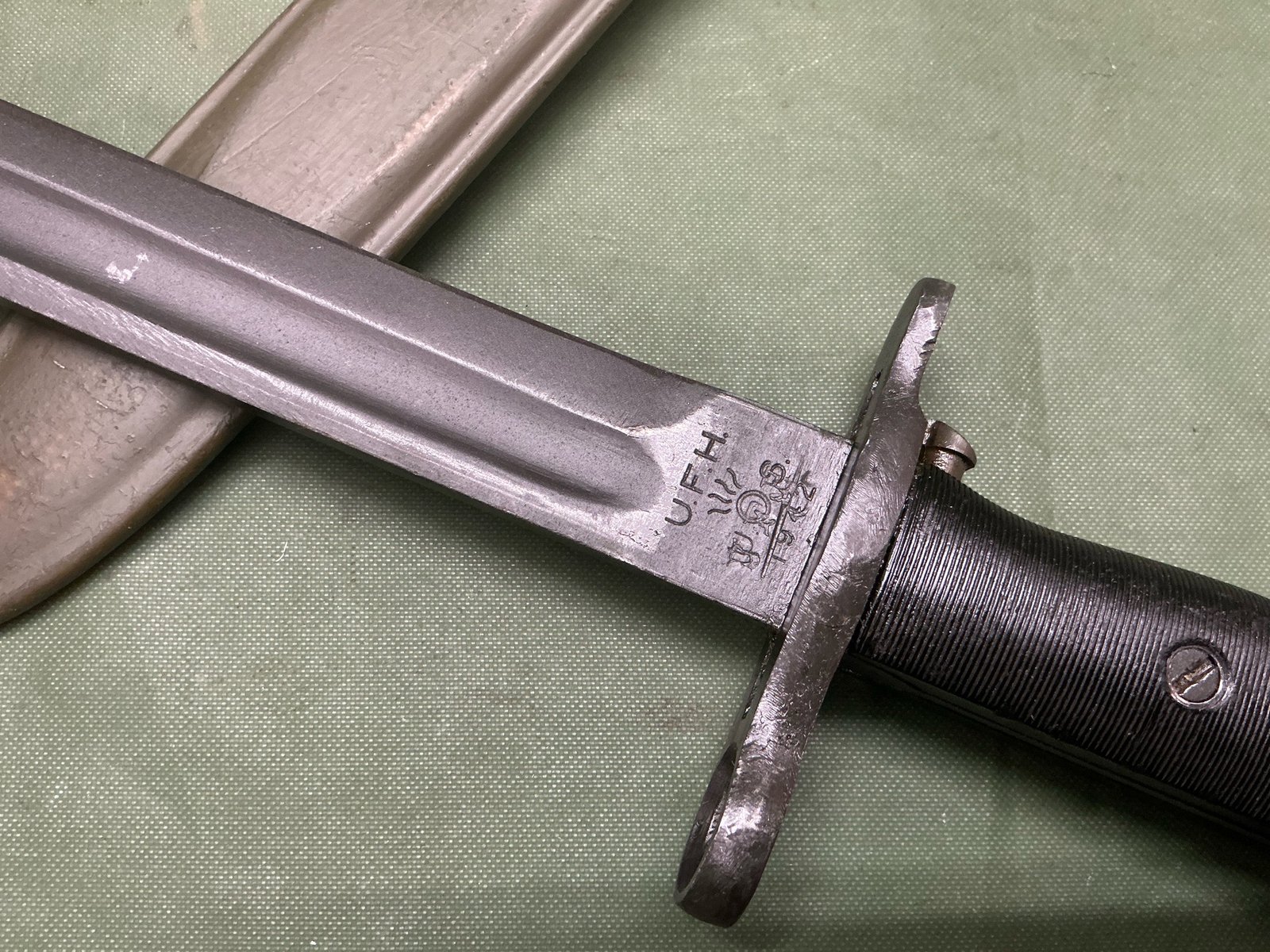 WW2 M1 GARAND BAYONET SPEARPOINT AFH (B3031) - Image 4