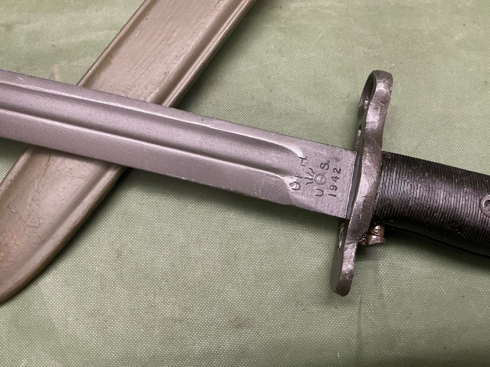 WW2 M1 GARAND BAYONET SPEARPOINT AFH (B3031) - Image 3