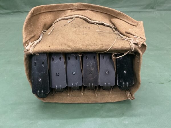 WW2 BREN MAGAZINES IN CANVAS POUCH (WSA2) - Image 2