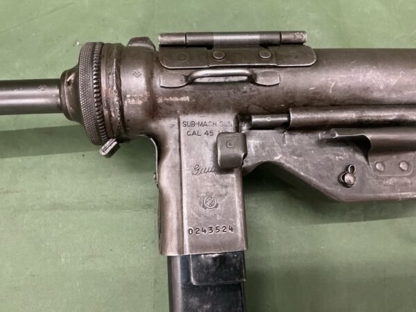 DEACTIVATED WW2 AMERICAN M3 GREASE GUN (4749) - Image 2