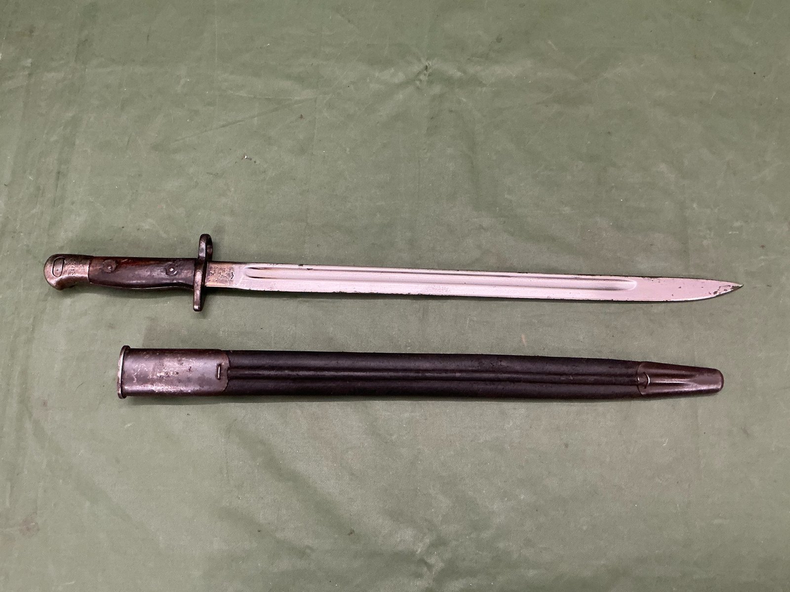 WW1 SMLE BAYONET ROYAL MARINE MARKED - Image 2