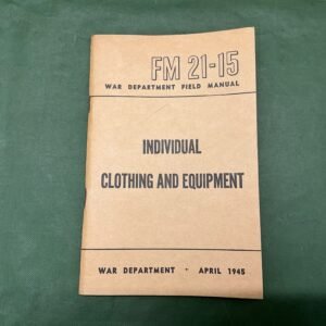 WW2 AMERICAN FIELD MANUAL CLOTHING (WSB4)