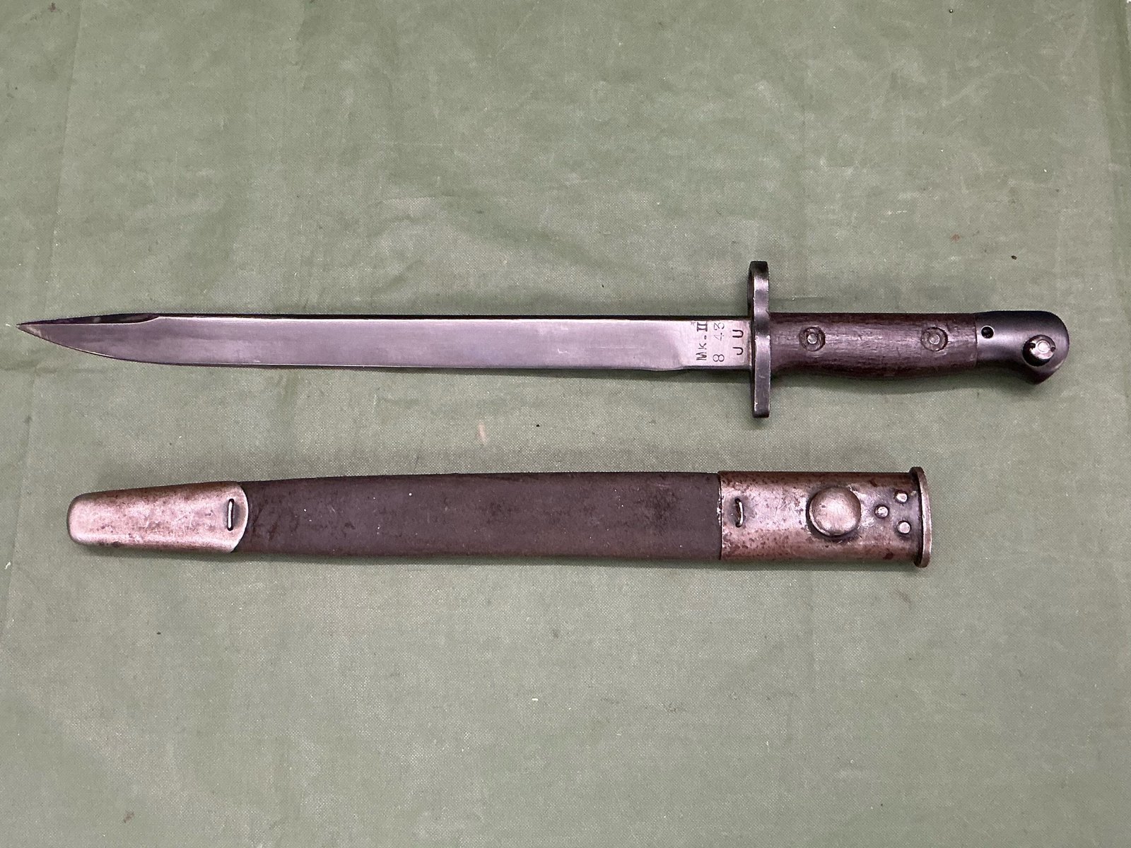 WW2 INDIAN SMLE BAYONET 1943 (B2349)