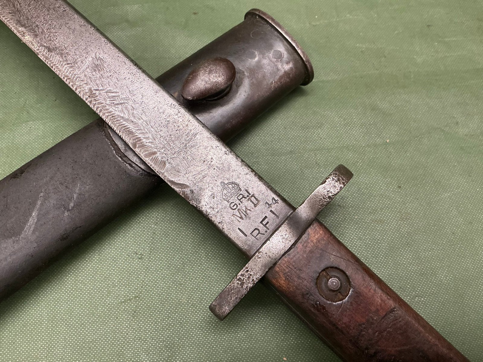 WW2 INDIAN SMLE 1944 BAYONET (B1909) - Image 3