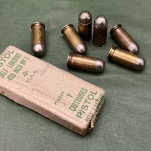 INERT WW2 0.455 AUTO ROUNDS BOXED (A64)