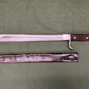 WW1 GERMAN SAWBACK BUTCHER BAYONET SAXON (B3118)