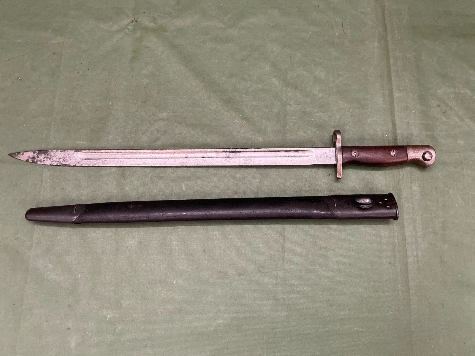 SMLE BAYONET REGIMENTALLY MARKED 6YLI