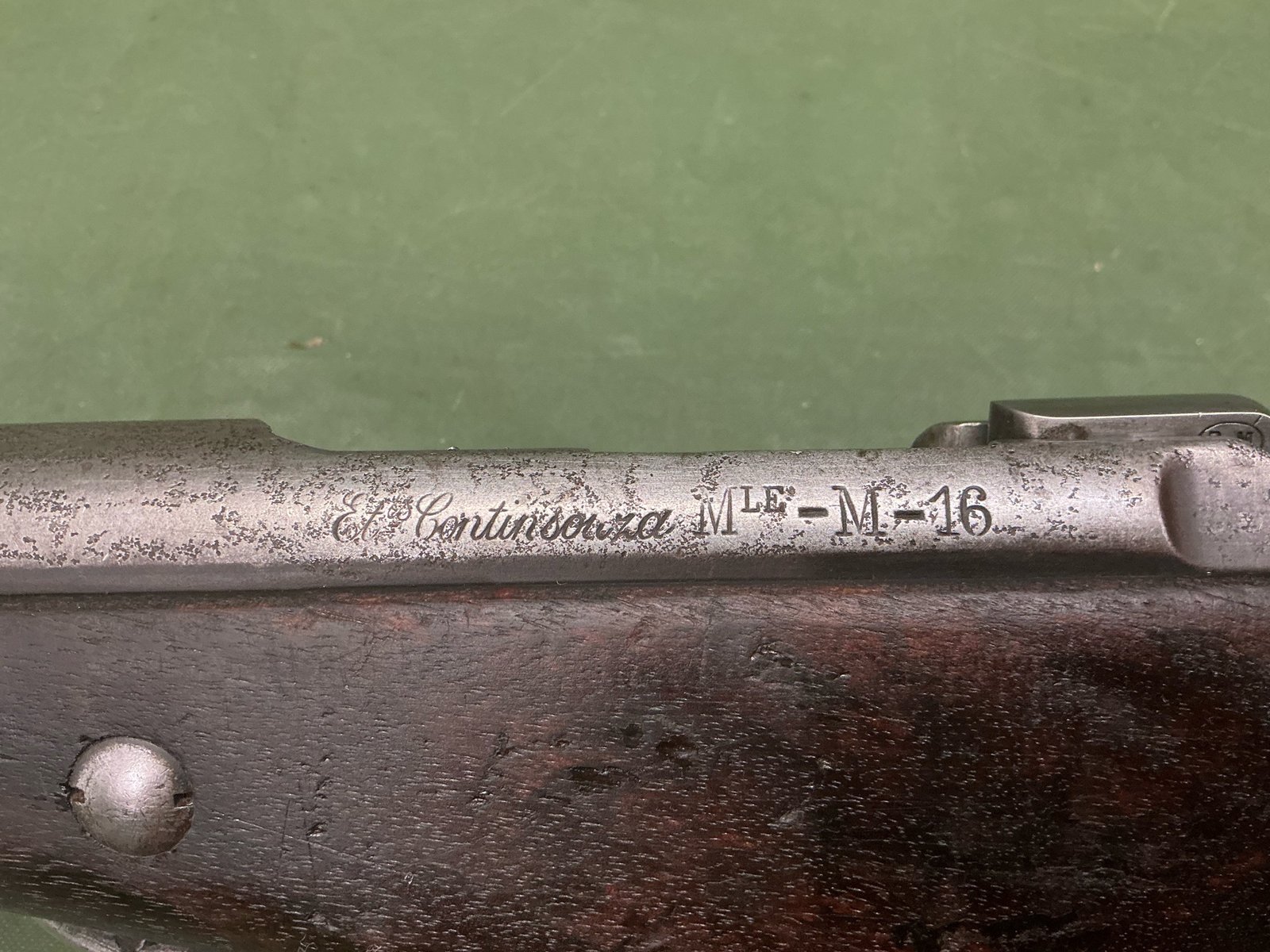 DEACTIVATED WW1 FRENCH BERTHIER M16 CARBINE (5074) - Image 3